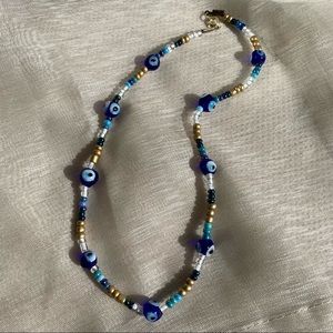 Evil Eye Beaded Necklace